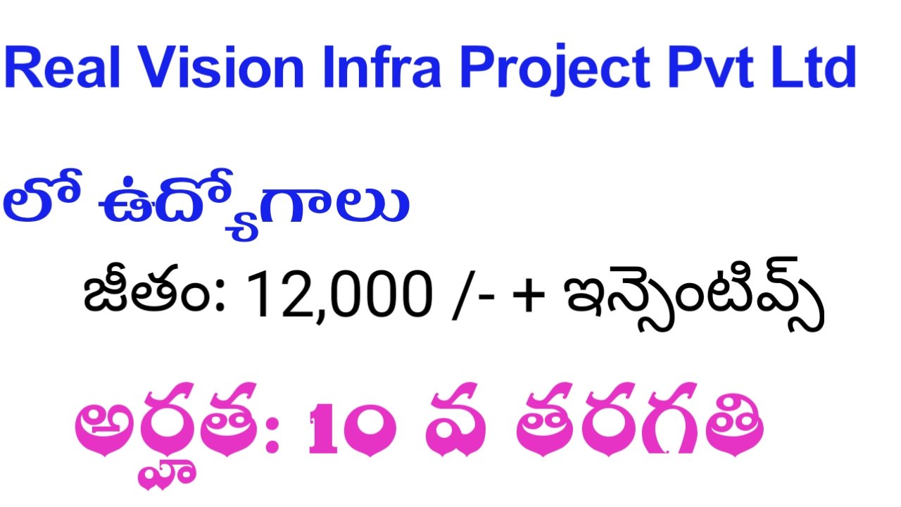 Jobs in Real Vision Infra Project Pvt Ltd.