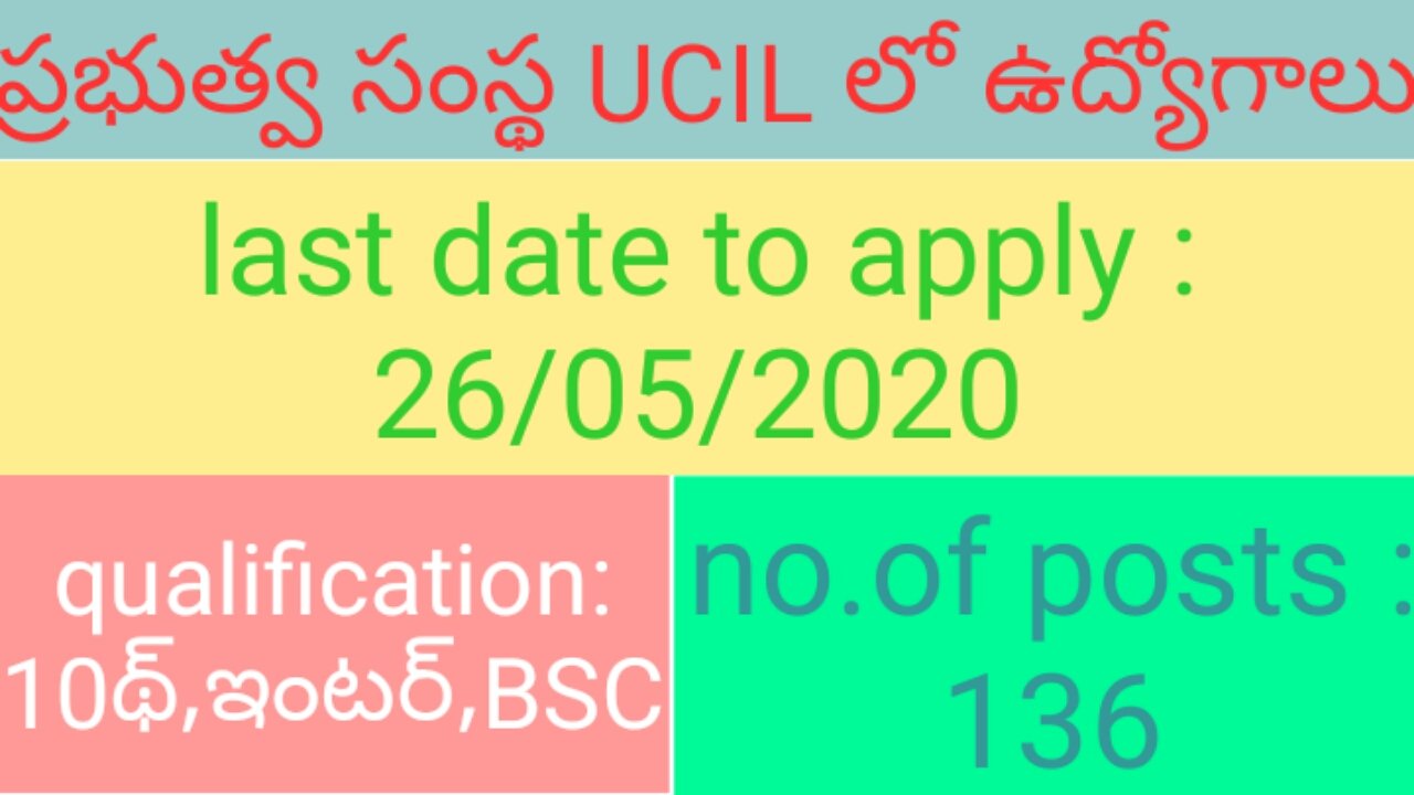 Uranium Corporation of India Limited Recruitment