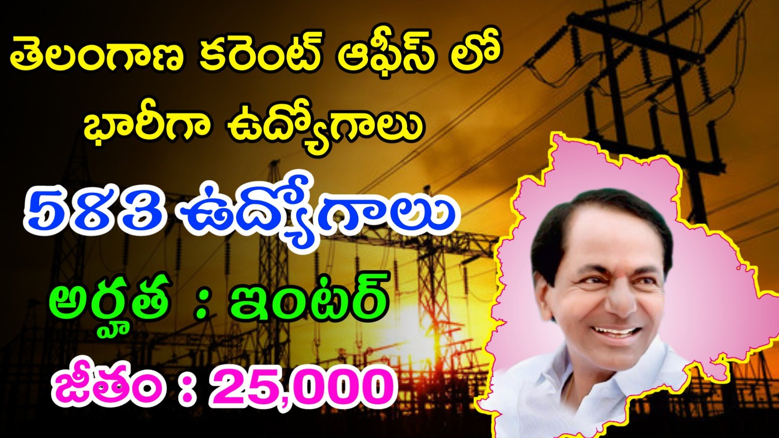 తెలంగాణ కరెంట్ ఆఫీస్ లో భారీగా ఉద్యోగాలు | 583 ఉద్యోగాలు | 25,000 జీతం నెలకు