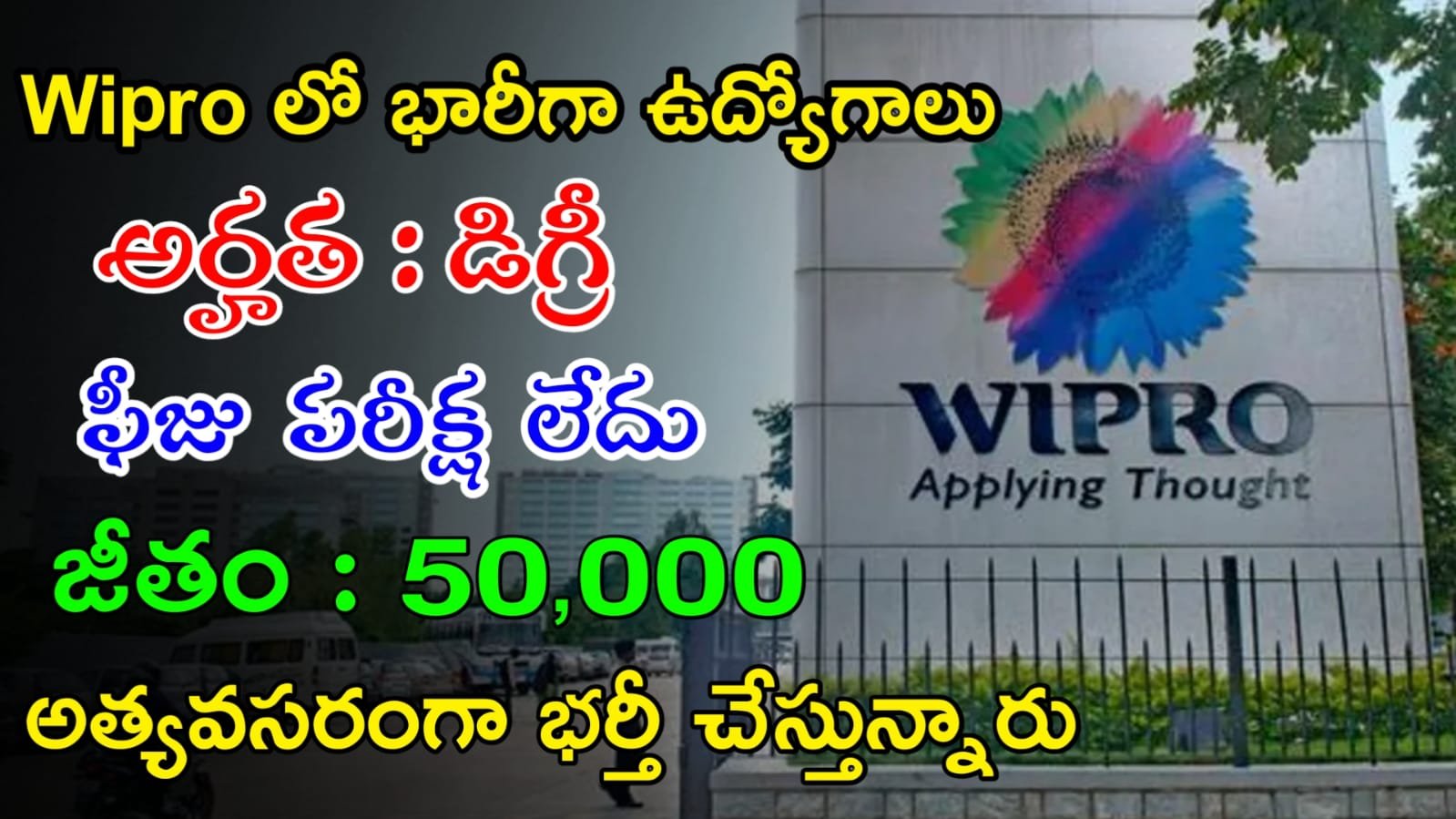 Wipro Jobs : విప్రో లో భారీగా ఉద్యోగాలు | Wipro Recruitment 2023