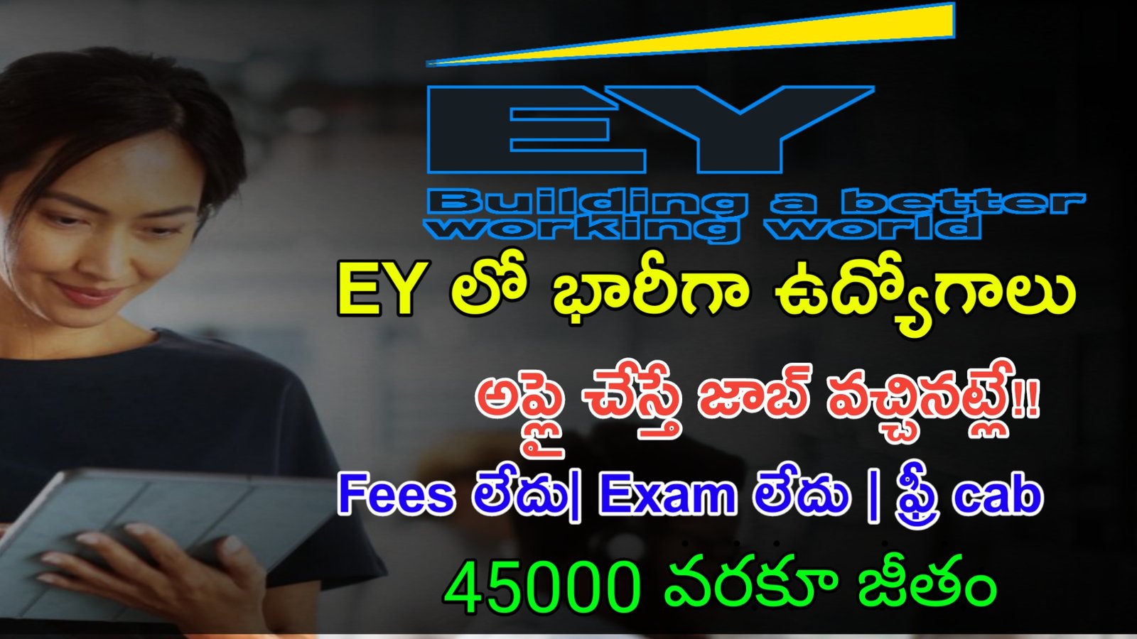 EY లో భారీగా ఉద్యోగాలు నోటిికేషన్|అప్లై చేసిన వెంటనే జాబ్|TESTER JOBS|APPLY HERE !!