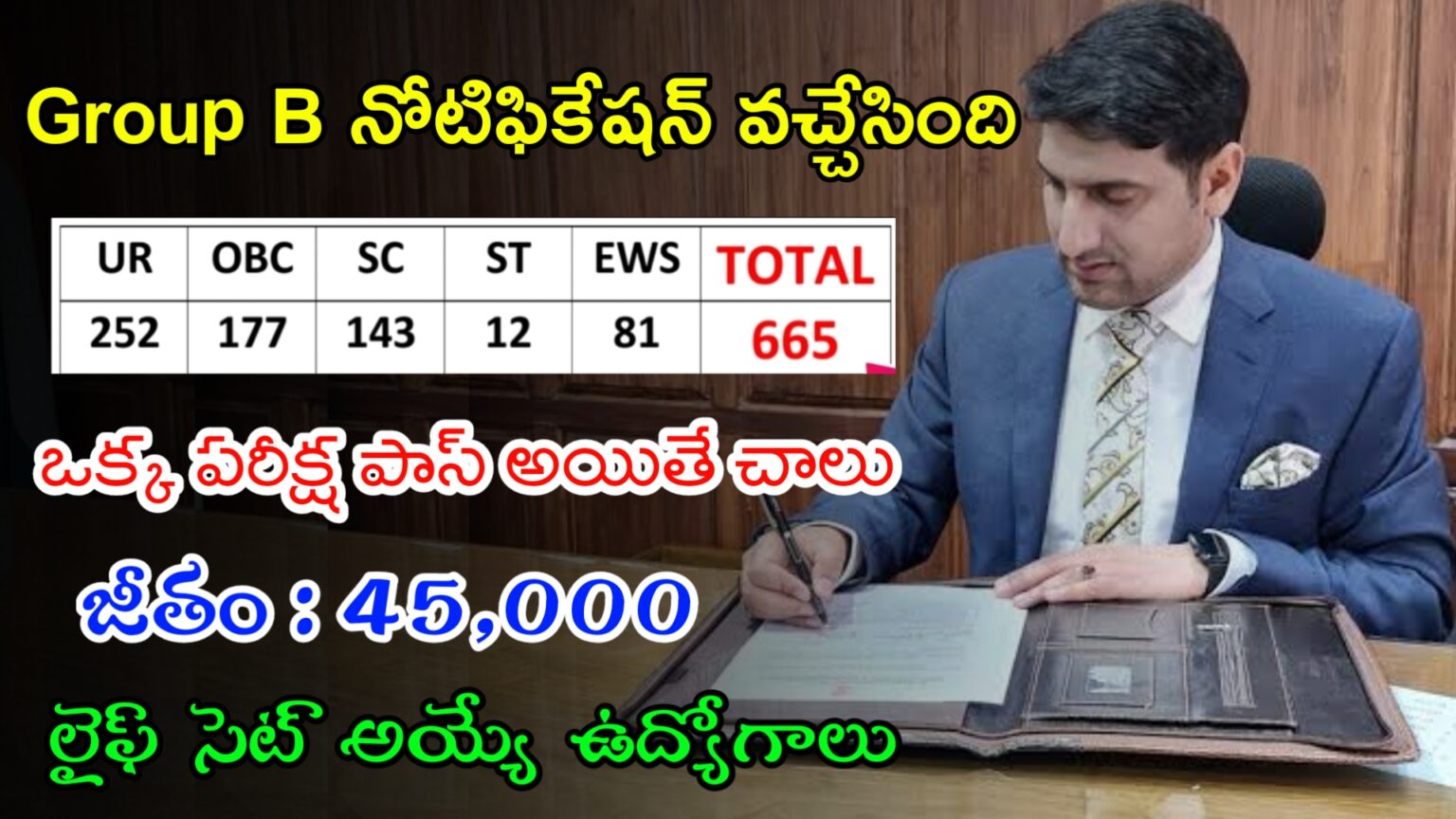 ప్రభుత్వం నుండి 665 Group B ఉద్యోగాలకు నోటిఫికేషన్ | Latest Govt Jobs ...