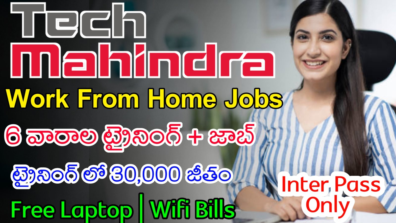 ఇంటర్ తో టెక్ మహీంద్రా లో Work From Home Jobs | Latest Tech Mahindra Recruitment 2024 | Latest Jobs In Telugu
