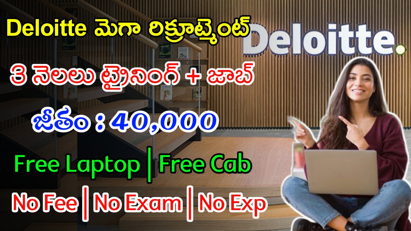 Deloitte మెగా రిక్రూట్మెంట్  | Latest Deloitte Recruitment 2024 | Latest Jobs In Telugu