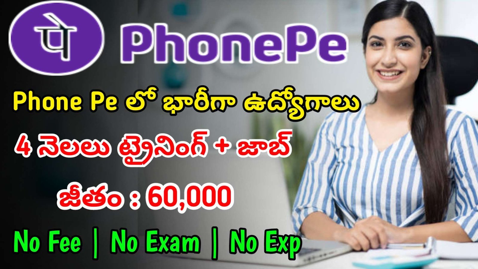 ఫోన్ పే లో 60,000 జీతంతో భారీగా ఉద్యోగాలు| Latest Phone Pe Recruitment 2024 | Latest Jobs In Telugu