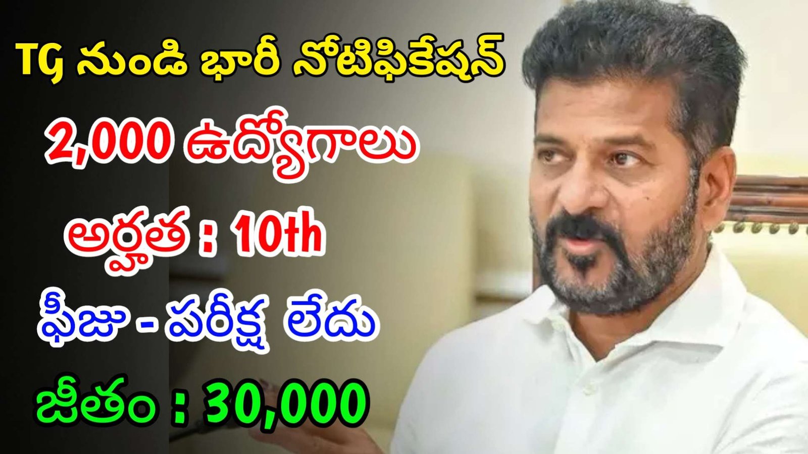 10th తో తెలంగాణ లో 2000 ఉద్యోగాలకు భారీ నోటిఫికేషన్ | Latest TG Govt Jobs 2024 | Govt Jobs In Telugu