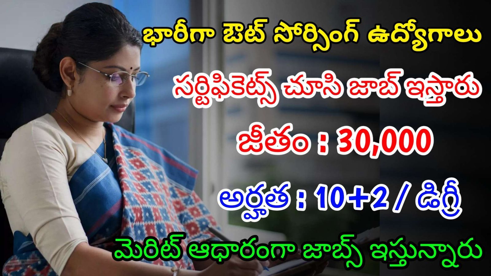 భారీగా ఔట్ సోర్సింగ్ ఉద్యోగాలు | Latest TG Outsourcing Jobs 2024 | TG Govt Jobs