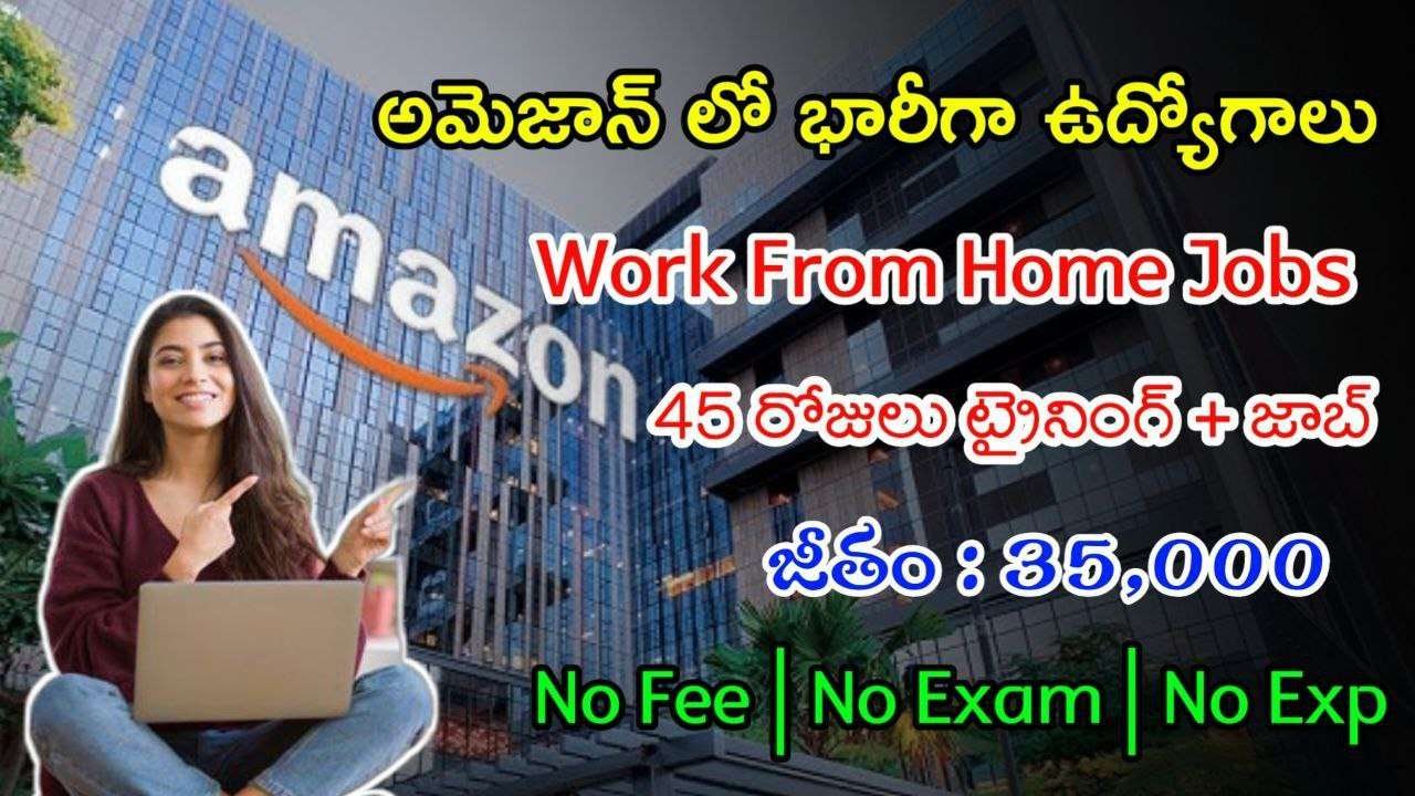 45 రోజులు ట్రైనింగ్ ఇచ్చి జాబ్ ఇస్తారు | Latest Amazon Recruitment 2024 | Work From Home Jobs