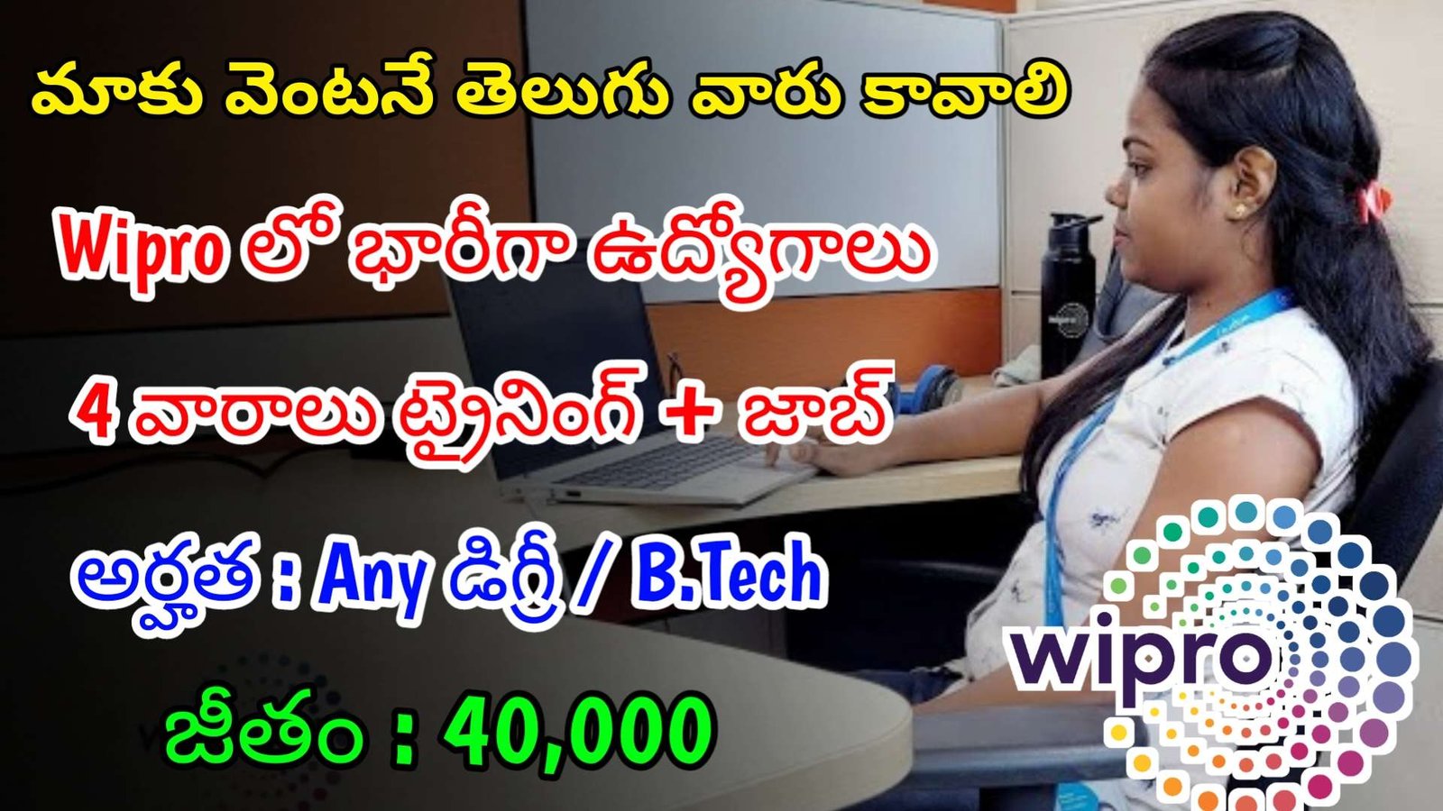 తెలుగు వారికి Wipro లో భారీగా ఉద్యోగాలు | Latest Wipro Recruitment 2024 | Latest Jobs In Telugu