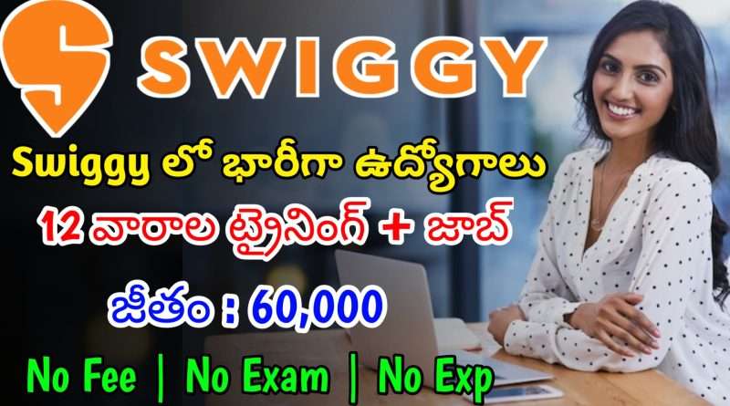 స్విగీ లో భారీగా ఉద్యోగాలు | Latest Swiggy Recruitment 2024