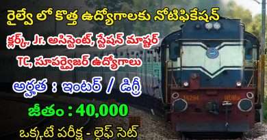 ఇంటర్ అర్హత తో రైల్వే లో 11,558 ఉద్యోగాలు | Latest RRB Notification 2024 | Railway Jobs In Telugu