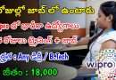 Wipro Jobs | విప్రో కంపెనీ 15 రోజులు ట్రైనింగ్ ఇచ్చి జాబ్ ఇస్తుంది