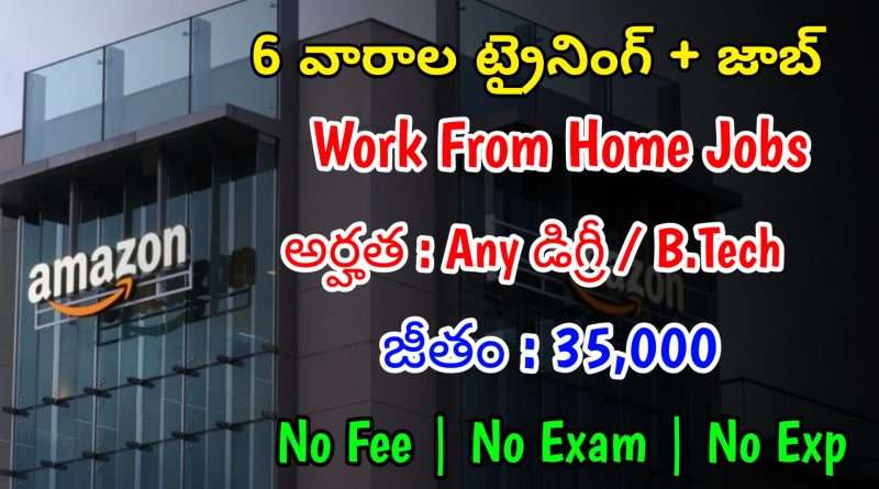 Work From Home Jobs | అమెజాన్ లో భారీగా ఉద్యోగాలు