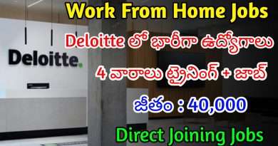 Deloitte  కంపెనీ 4 వారాలు ట్రైనింగ్ ఇచ్చి జాబ్ ఇస్తుంది | Latest Deloitte Recruitment 2025 | Jobs In Telugu